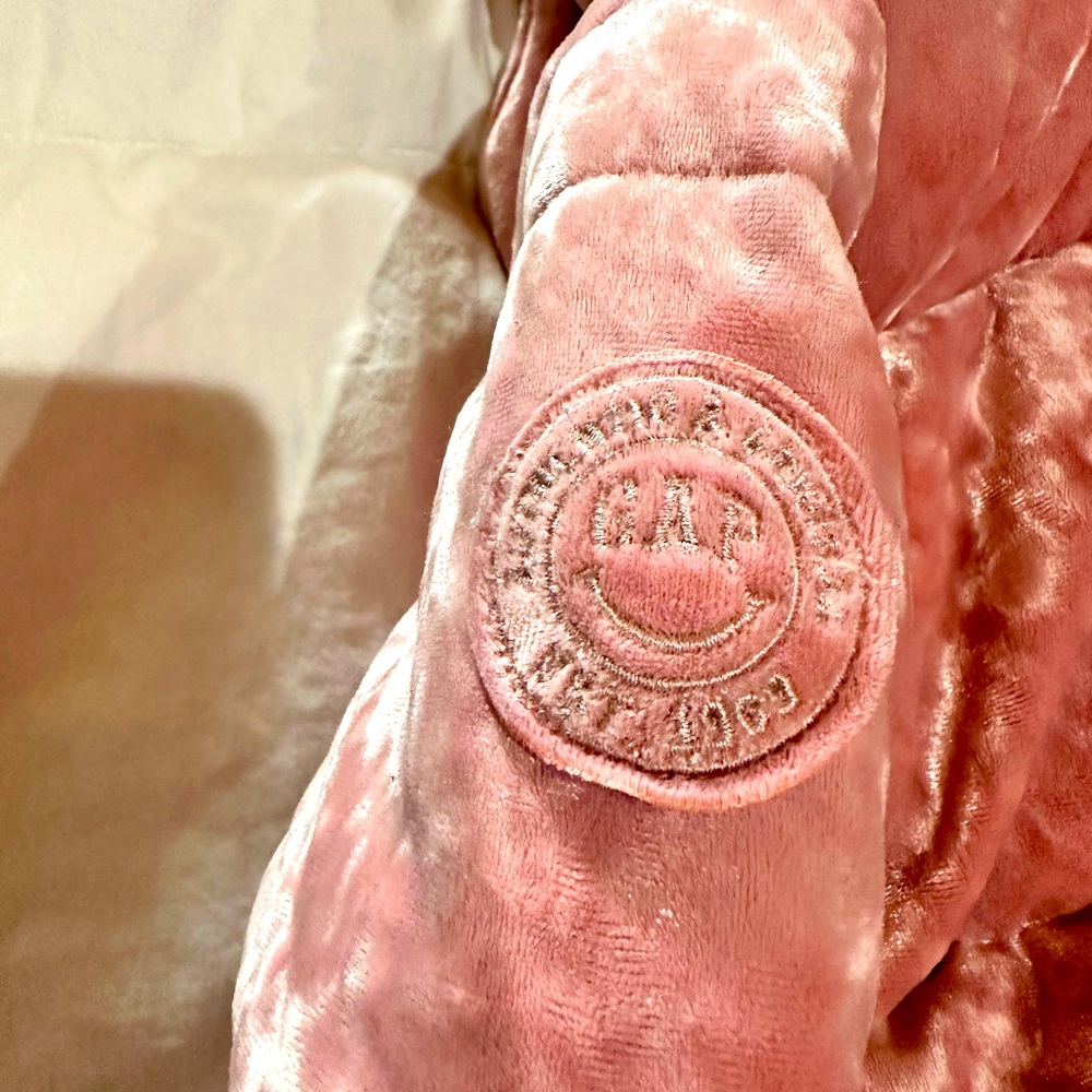 Toddler girls 4T velvet pink GAP puffer